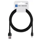 Cable USB A to Micro USB Blue Star 2A ECO 1 m PJ68-23-2 black Foto 1