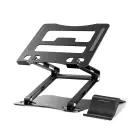 Wozinsky WRS-CPY75DSB Aluminum Laptop and Tablet Stand + Free Smartphone Stand - Black Foto 2