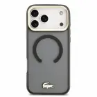 Lacoste IML Shockproof Petit Pique Gold Logo MagSafe Case for iPhone 18 Pro Max Black — Foto 2