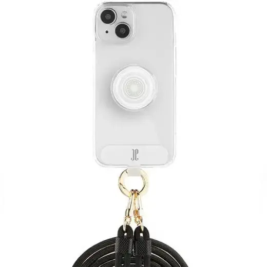 Just Elegance 3in1 PopGrip чехол с подставкой для телефона iPhone 15 прозрачный