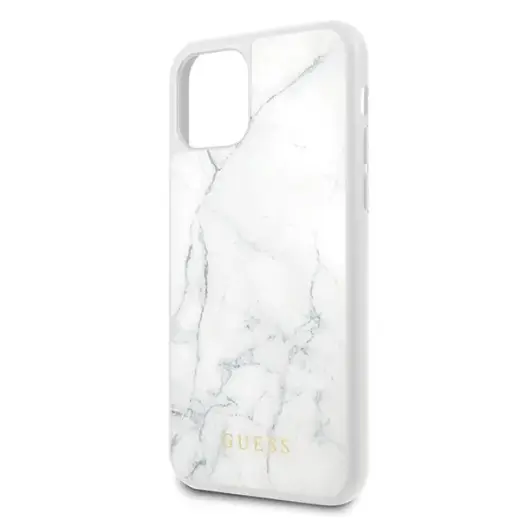 Guess GUHCN58HYMAWH iPhone 11 Pro biały|white Marble Фото num