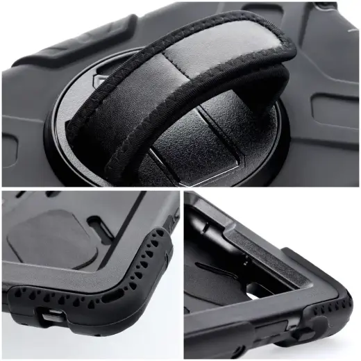 Fusion 360 Rotation Case planšetdatora maciņš ar grozāmu turētāju Samsung X200 Galaxy Tab A8 2021 10.5" melns Foto 2