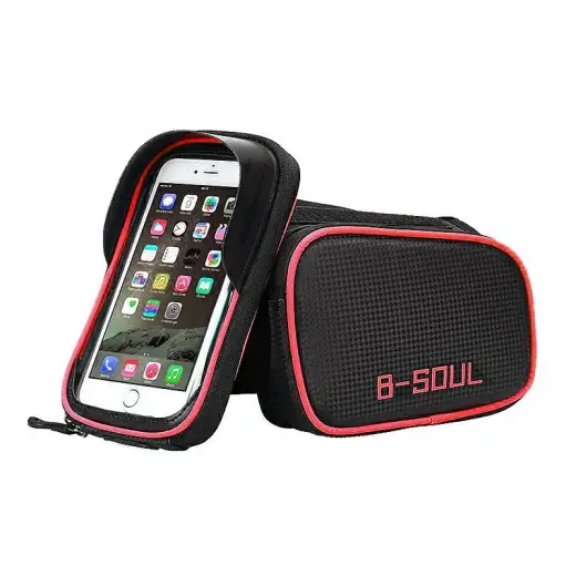 Сумка для велосипеда Goodbuy BKB014 чёрно-красная Фото num