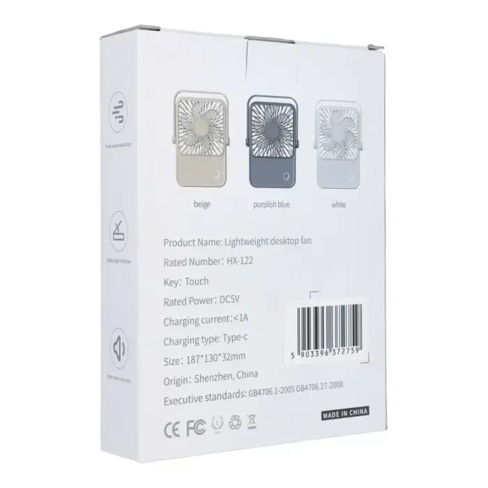 Desk fan with adjustable stand HX-122 dark blue Foto 3