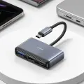 USAMS Adapter HUB 5w1 USB 2.0|USB 3.0| USB-C|TF|SD szary|dark grey SJ628HUB01 (US-SJ628) Фото num