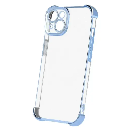 Anti Shock Chrome case for iPhone 12 6,1" blue Фото num