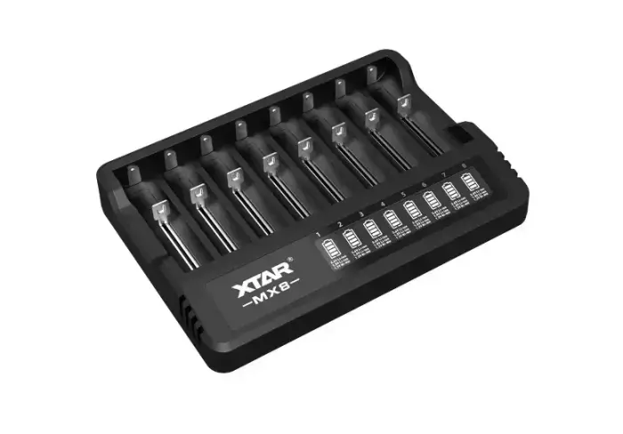 Charger for Li-ion batteries 3.6V / 3.7V / 1.5V and 1.2V Ni-MH XTAR MX8