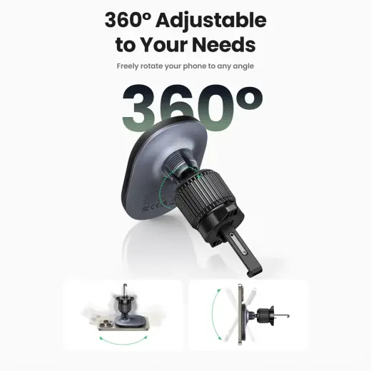 Ugreen CD345 magnetic car holder for air vent - black Photo