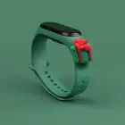 Strap Xmas for Xiaomi Mi Band 3 / 4 Christmas Silicone Strap Bracelet with Gift - Dark Green Foto 2