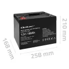 Qoltec AGM battery | 12V | 80Ah | 23.5kg | Maintenance-free | Strong | LongLife | for UPS, RV, boat, heater Foto 8