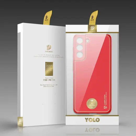Dux Ducis Yolo elegant cover made of ecological leather for Samsung Galaxy S22 + (S22 Plus) red Foto 16
