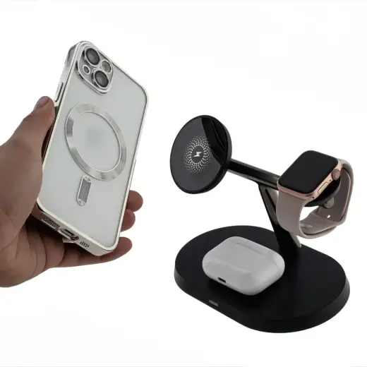 Maxlife MXWC-03 3in1 wireless charger 15W black Foto 9