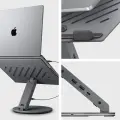 SPIGEN LD204H LAPTOP STAND HUB SPACE GREY Photo