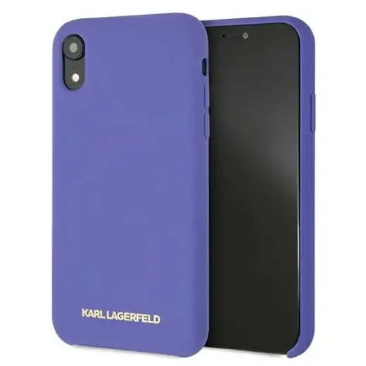 Karl Lagerfeld KLHCI61SLVOG iPhone  Xr  hardcase fioletowy|violet Silicone Фото num