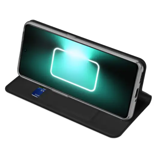 Dux Ducis Skin Pro Case For Realme GT Neo 5 | Realme GT3 Flip Cover Card Wallet Stand Black Фото num