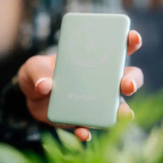 Verbatim indukcyjny `n` Go ārējais akumulators (powerbank) | 5000 mAh | 15W | Bezvadu, MagSafe | zaļš Foto 4