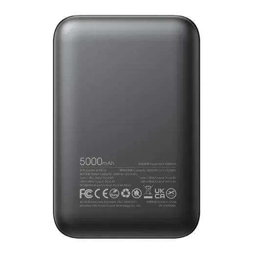 Ārējais akumulators Joyroom JR-PBF13 5000mAh 2.4A 2x USB-A 1x USB-C - melns Foto 3