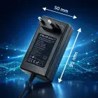 Qoltec Automatic charger for AGM GEL STD batteries | 24V charger | 19.2W | 5.5x2.1 | 1.8m cable Photo