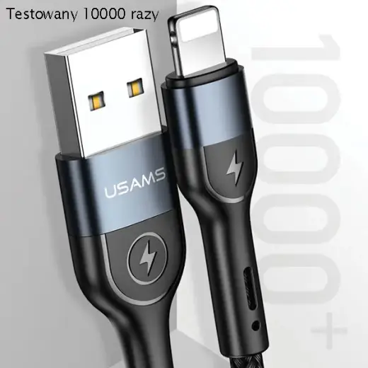 USAMS SJ423 провод для передачи данных и зарядки | USB-A на Lightning | 10W | с LCD дисплеем | 1.2m | зеленый Фото num