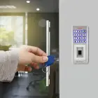 Qoltec Code lock OBERON with fingerprint reader | RFID | Code | Card | key fob | Doorbell | IP68 | EM Foto 7