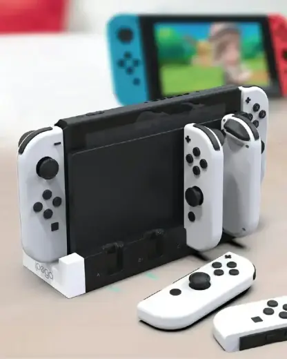 iPega 9186 Charger Dock pro N-Switch a Joy-con White/Black Foto 5