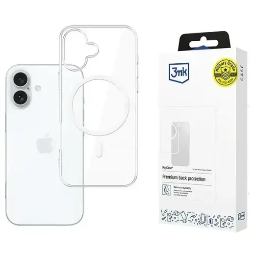3MK MagCase iPhone 16 Plus 6.7" clear compatible with MagSafe