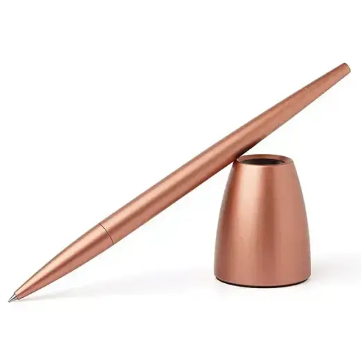 Lexon Scribalu Pen with Base soft gold LS64P1 Foto 3