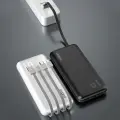 Dudao K6Pro Универсальный 10000mAh Внешний аккумулятор (powerbank) с USB кабелем, USB-C, Lightning Черный (K6Pro-черный) Фото num