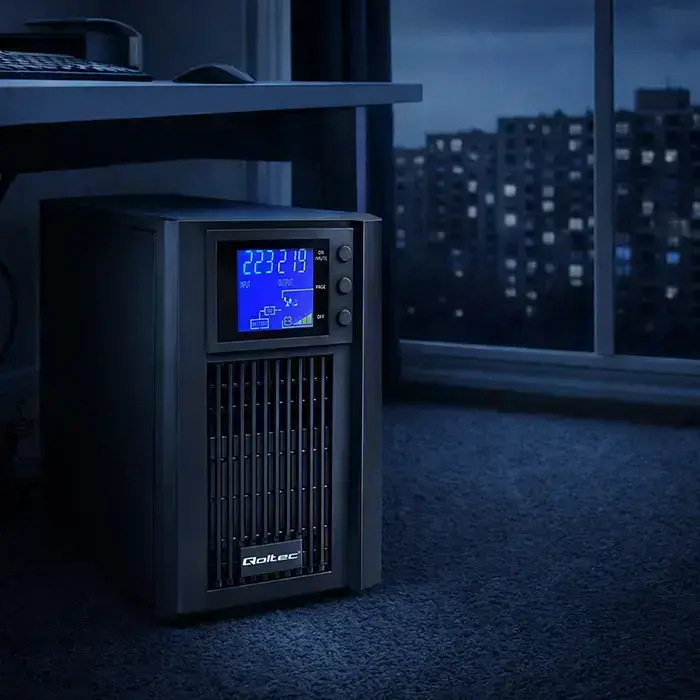 Qoltec Pure Sine Wave UPS Emergency Power Supply | 1kVA | 800W | AVR | LCD  Foto 3
