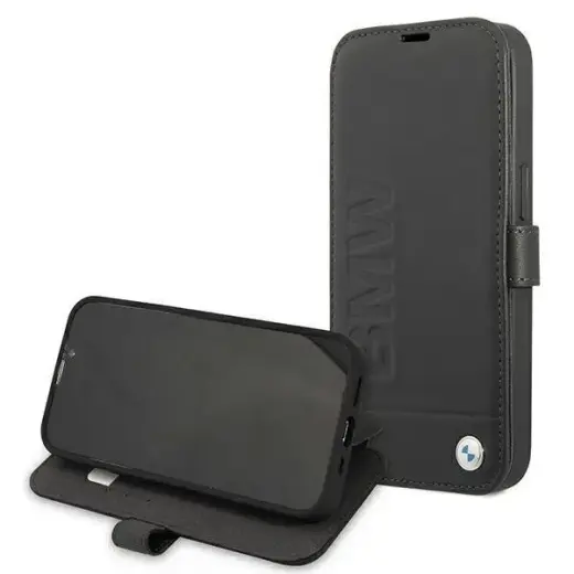 Etui BMW BMFLBKP13SSLLBK iPhone 13 mini 5,4" czarny|black book Signature Foto 6