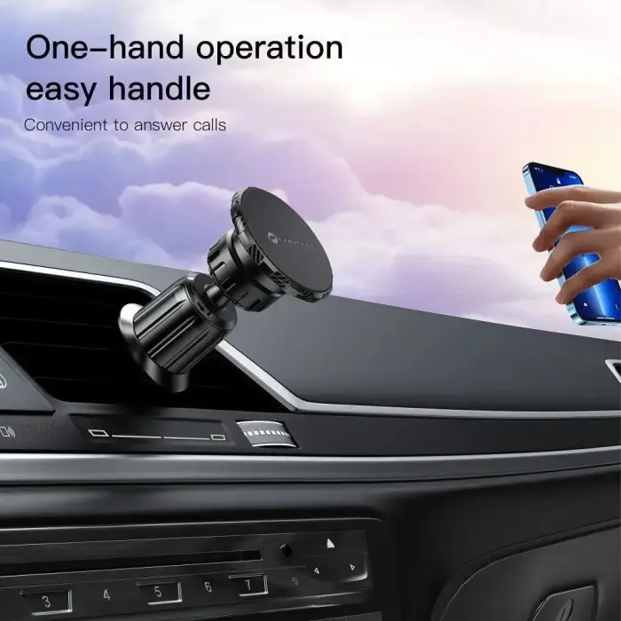 Magnetic car phone holder Forcell F-Grip MagElite air vent black Photo