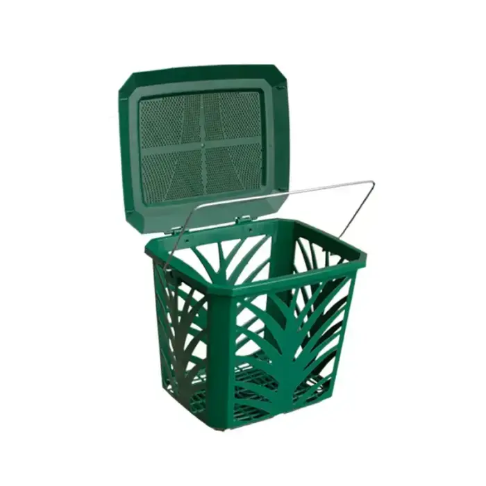 Корзина для биоотходов MaxAir 7L 24x19,7x20,5см зеленая