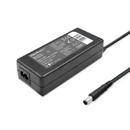 Qoltec Power adapter for laptop HP CQ 65W | 18.5V | 3.5A | 7.4*5.0+pin | +power cable Photo