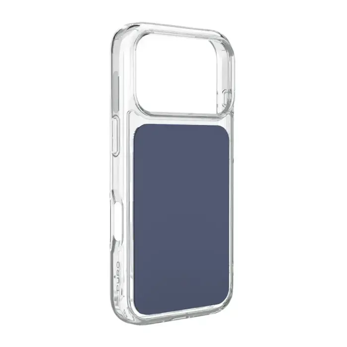 Puro Plate Mag phone case with MagSafe support for iPhone 17 Pro Max blue