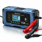 Qoltec Intelligent microprocessor charger 12V 15A | Rectifier with repair function | AGM GEL LiFePO4 | 9-stage charging  Photo