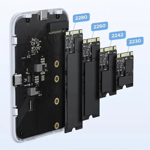 Ugreen M.2 NVMe SSD Magnetic Case - White Foto 9