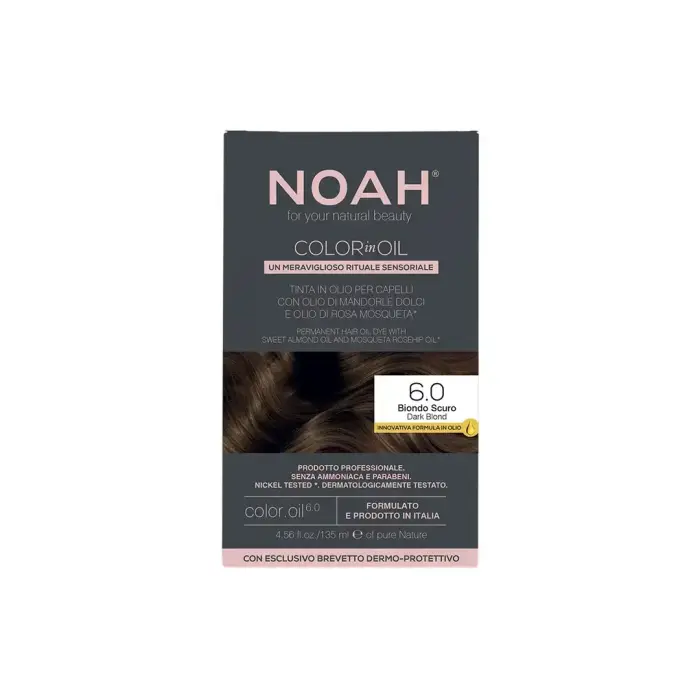 Noah, Color In Oil, Permanent Hair Colouring Oil, Colouring, 6.0 Dark Blond, 135 ml