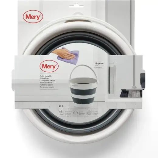 Ведро складное с ручкой 12л Фото num