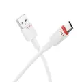 Borofone Cable BX110 Beneficio - USB to Type C - 2,4A 1 metre white Photo