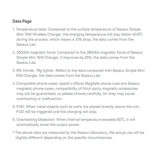 Baseus Simple Mini3 magnetic charger MagSafe Qi 15W blue Photo