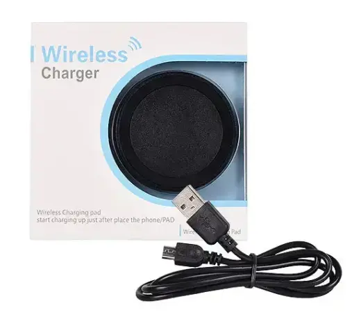 Wireless Induction Charger QI Universal - ROUND Type 01 BLACK (min. 2A) Foto 2