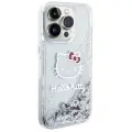 Hello Kitty Liquid Glitter Charms Kitty Head case for iPhone 15 Pro - silver — Фото 4