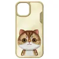 Nimmy Big Eyed Pet 2.0 Cat phone case for iPhone 15 brown Photo