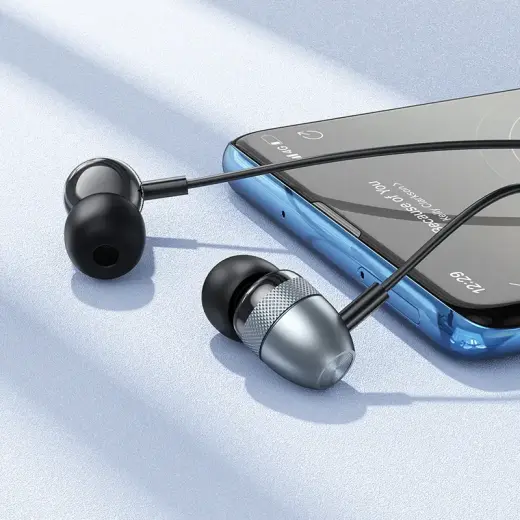 Borofone Earphones BM95 Excepcional with microphone grey Photo