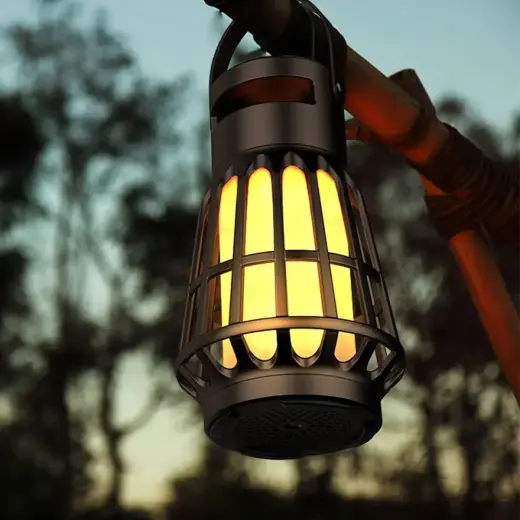 Lamp with bluetooth speaker A3 black Фото num