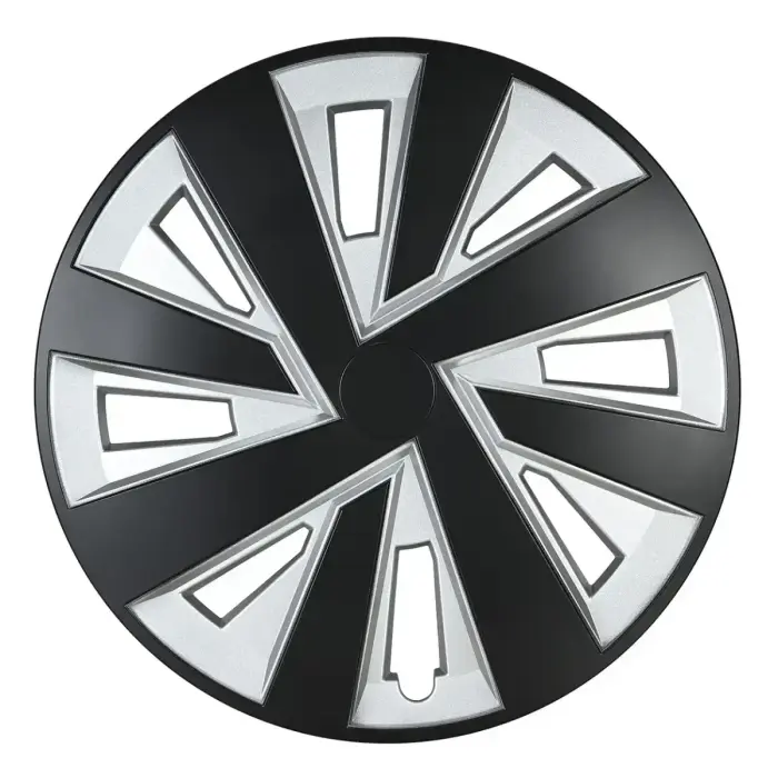 Hubcap  PLUTON 16" black&silver
