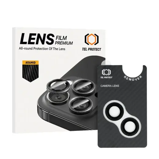 Tempered glass Tel Protect 3D Lens Aramid Series on camera for Iphone 14/14 Plus/16e (lens 2 pieces)