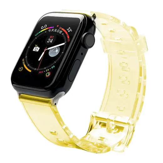 Fusion Light silikona siksniņa Apple Watch 42mm | 44mm | 45mm dzeltena Foto 1