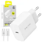 Blavec Wall charger BC-7 GaN4 - Type C - PD QC 45W 3A with Type C to Type C cable (TCBC7G4-CW453A+CC) white (damaged packaging) Foto 2