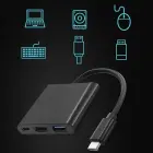 Qoltec Hub Adapter USB-C 3.1 3in1 | USB 3.0 | HDMI 4K | USB-C 3.1 PD 100W Фото num